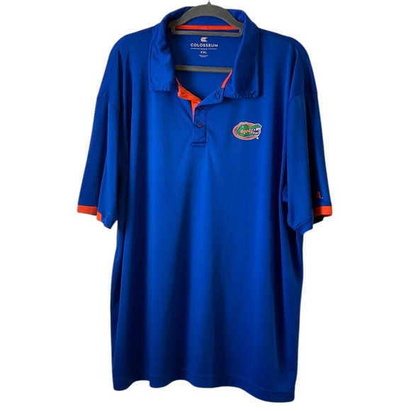 Colosseum Men’s XXL Florida Gators Blue Orange Polo Shirt Embroidered Logo - Picture 8 of 8